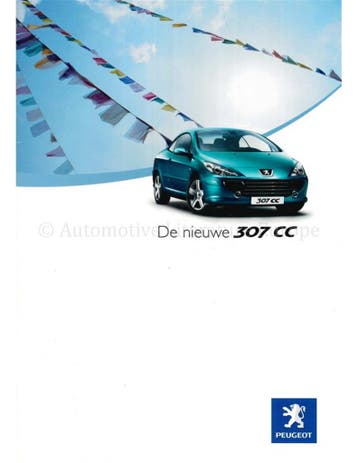 2005 PEUGEOT 307 CC BROCHURE NEDERLANDS, Nieuw, Peugeot, Author