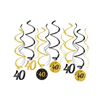 40 jaar Swirl decoratie, Verzenden, Nieuw, Feestartikel