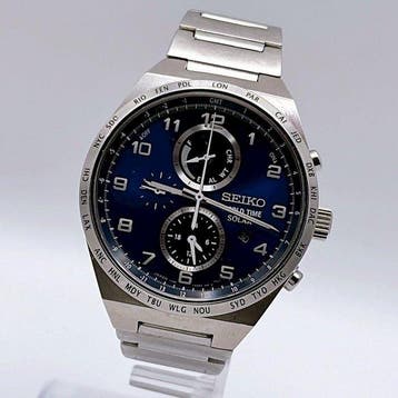 Seiko - SPIRIT World Time Solar - Zonder minimumprijs -