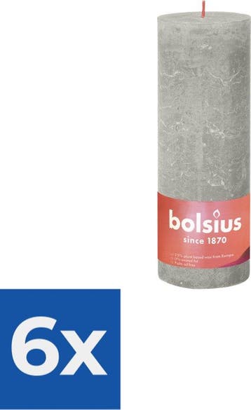 Bolsius Stompkaars Sandy Grey Ø68 mm - Hoogte 19 cm -, Verzenden, Nieuw