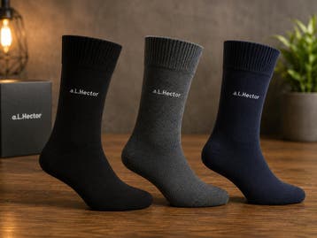 3-Pack Heren Sokken Zwart Maat 43-46 | Vanaf €1, Kleding | Heren, Nieuw