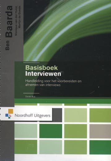 Basisboek interviewen, 9789001814144, Boeken, Verzenden, Zo goed als nieuw, HBO
