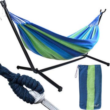 Gardlov Hangmat 200x150 cm - Stalen Frame - Tweepersoons..., Tuin en Terras, Hand-tuingereedschap, Ophalen of Verzenden, Nieuw