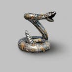 Beeld, slang pyton steampunk - 22.5 cm - polyresin