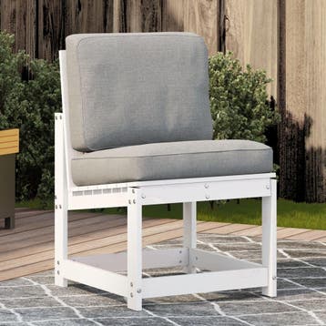 vidaXL Tuinstoel 50,5x55x77 cm massief grenenhout wit, Tuin en Terras, Verzenden, Nieuw