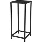 Bijzettafel - Livion Koni - Vierkant - 25x25x60cm - Zwart -, Huis en Inrichting, Tafels | Eettafels, Ophalen of Verzenden, Nieuw