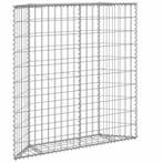 vidaXL Gabion plantenbak trapezium 100x20x100 cm, 100 cm of meer, Verzenden, Nieuw, Metaal