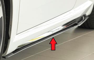 Side skirt aanzetstuk | geschikt voor Audi | TT S-Line / TTS, Verzenden, Nieuw, Audi
