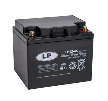 Landport (LP) VRLA-LP accu 12 volt 45 ah LP12-45 VDS, Computers en Software, Ophalen of Verzenden, Nieuw