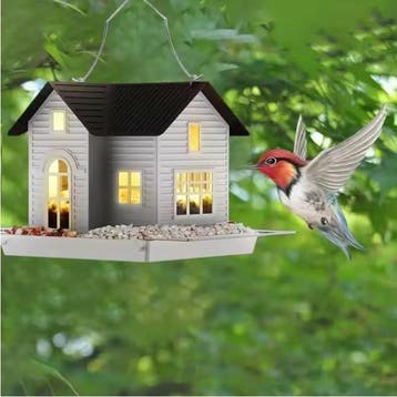 Zonne Vogelvoeder Lantaarn Hangend met Verlichting, Dieren en Toebehoren, Verzenden, Nieuw