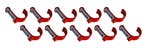 Set van 10 aluminium kledinghaken, kapstokken (gebogen, roo, Ophalen of Verzenden, Nieuw