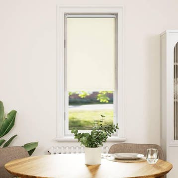 vidaXL Rolgordijn verduisterend 45x130 cm stofbreedte, Verzenden, Nieuw, Wit