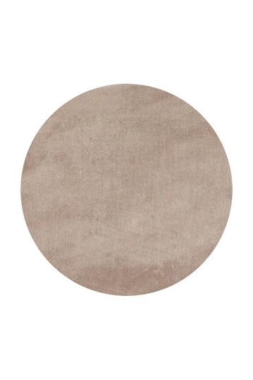 Rond Wasbaar Vloerkleed | Sky | Uni | Beige | 120x120 cm, Verzenden, Nieuw
