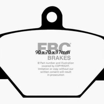EBC 08+ Smart Fortwo 1.0 Greenstuff Front Brake Pads, Ophalen of Verzenden, Nieuw