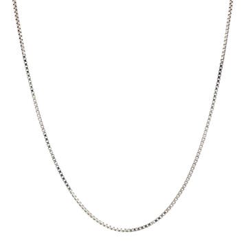 Witgouden lengtecollier venetiaan 38.5 cm 18 karaat, Sieraden, Tassen en Uiterlijk, Kettingen, Verzenden, Zo goed als nieuw, Goud