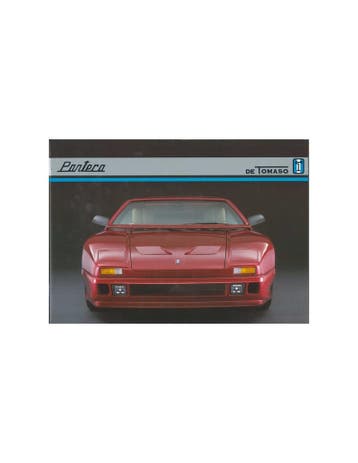 1992 DE TOMASO PANTERA BROCHURE, Nieuw, Author