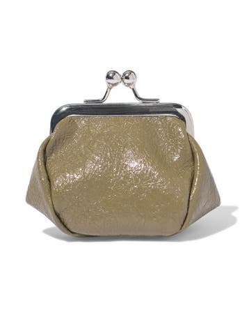 HEMA Portemonnee 10x10x6cm immitatieleer groen, Verzenden, Nieuw, Groen