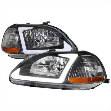 SK-Import Koplampen Black Housing Honda Civic 1996-1998, Ophalen of Verzenden, Nieuw, Honda