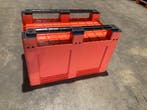 palletbox gebruikt 60x100 cm hoogte 63 cm met 2 sledes, Doe-het-zelf en Verbouw, Zo goed als nieuw