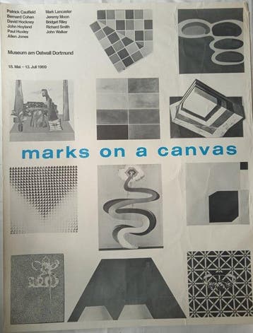 David Hockney, Patrick Caulfield - marks on a canvas - Jaren