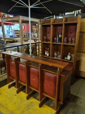 tweedehands bar mancave huis bar  vintage bar toog barmeubel, Huis en Inrichting, Ophalen of Verzenden, Nieuw