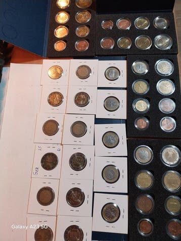 Europa. Series 1 Cent - 2 Euro / 1 Euro / 2 Euro 2002/2026, Postzegels en Munten