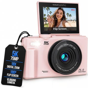 Strex Digitale Camera 5K 75MP - Fototoestel - Compactcamera, Audio, Tv en Foto, Fotocamera's Digitaal, Verzenden, Nieuw
