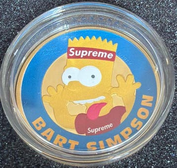 Tuvalu. 1 Dollar 2022 Bart Simpson - Supreme 1 oz (.999)