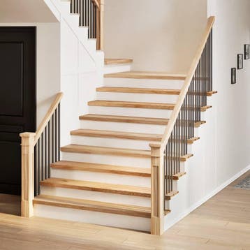 vidaXL Traptreden 2 st 110x30x2 cm onbehandeld massief, Verzenden, Nieuw