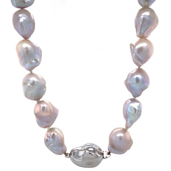 Parel collier met zilveren sluiting 925, Sieraden, Tassen en Uiterlijk, Kettingen, Ophalen of Verzenden