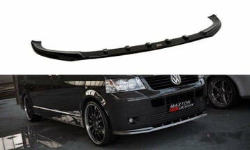 Maxton Frontspoiler Glans Zwart VW Transporter T5 CS051, Auto-onderdelen, Carrosserie en Plaatwerk, Nieuw, Voor, Volkswagen