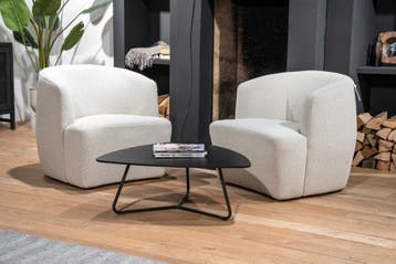 Carré bijzettafel, zwart, Overige plaatsen, Ophalen of Verzenden, Nieuw in verpakking, Tafel