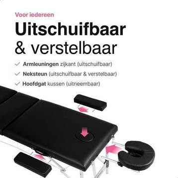 Massagetafel 3 zones - Inklapbaar - Max Draagvermogen 230 KG, Sport en Fitness, Verzenden, Zo goed als nieuw