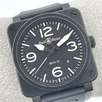 Bell & Ross - Aviation - BR03-92-S - Heren - 2011, Nieuw