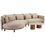 Sofie Safina modulaire chaise longue loungeset 4 delig, Tuin en Terras, Tuinsets en Loungesets, Ophalen of Verzenden, Nieuw