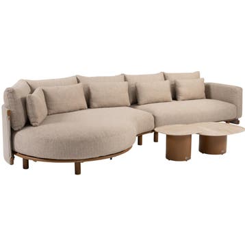 Sofie Safina modulaire chaise longue loungeset 4 delig, Tuin en Terras, Tuinsets en Loungesets, Ophalen of Verzenden, Nieuw
