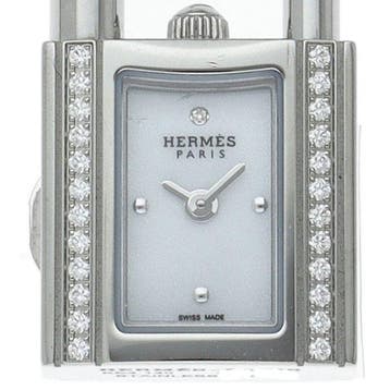 Herms - Kelly Watch Mini Womens Watch with Diamond Bezel -, Nieuw