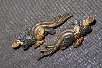 Katana - Koper - C5-968 Flower Menuki set - Japan - Edo