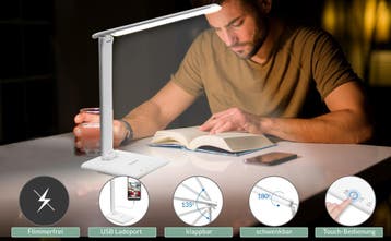 LED Bureaulamp Cataleya Wit (Kantoor inrichting, Interieur), Verzenden, Nieuw in verpakking