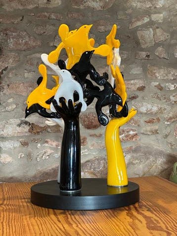 Ripollés (1932) - sculptuur, Paz internacional - 70 cm -