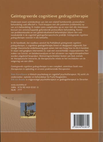 Geïntegreerde cognitieve gedragstherapie 9789046903810, Boeken, Verzenden, Gelezen, Kees Korrelboom