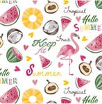 Tafelzeil flamingo, afwasbaar tafelkleed watermeloen, Nieuw