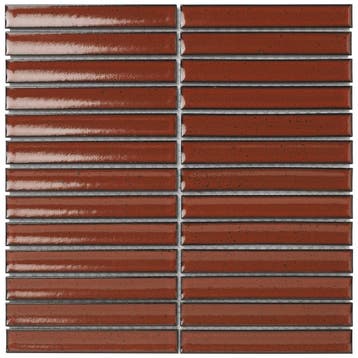 Wand Mozaïek Tegels Kitkat Factory Keramiek Rood - Matje..., Nieuw, Ophalen of Verzenden, 20 tot 40 cm, 10 m² of meer