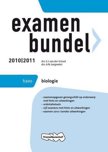 Examenbundel Biologie havo 2010/2011 9789006076066, Verzenden, Gelezen, A.N. Leegwater