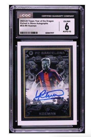 2023 Topps Ronald Koeman #ES-RK - Autograph - Limited, Nieuw