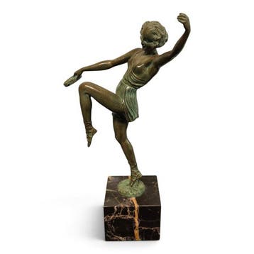Fayral - sculptuur, Bailarina con pandereta - 27.5 cm -