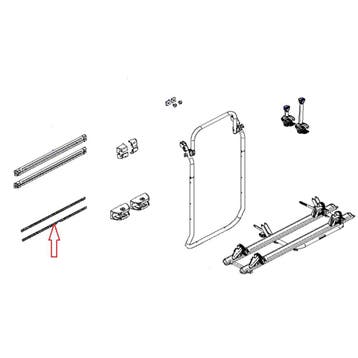 Thule Elite VAN XT/VeloTrack Cover Strip Ribbed 75cm 2st., Ophalen of Verzenden, Nieuw