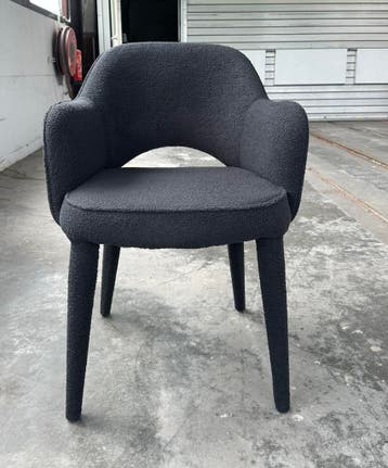 Polspotten Cosy Eetkamerstoel Boucle Blauw - Ongebruikt, Ophalen of Verzenden, Zo goed als nieuw, Blauw