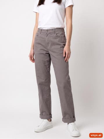 Calvin Klein Chinos Dames maat WW33 / L30 Grijs Vintage, Kleding | Dames, Broeken en Pantalons, Ophalen of Verzenden, Nieuw