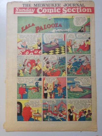 Lala Palooza - 57 Krantenpaginas en strips - 1936/1937, Boeken, Nieuw